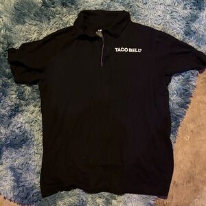 Taco Bell Black Managers Polo Button Down Shirt